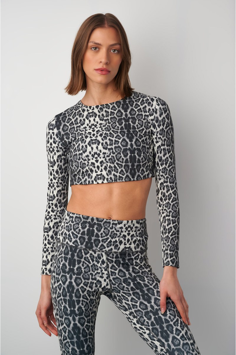 LEOPARD PRINTED SPORTS CROP TOP WITH WAIST TYING FASTENING-25842116-214