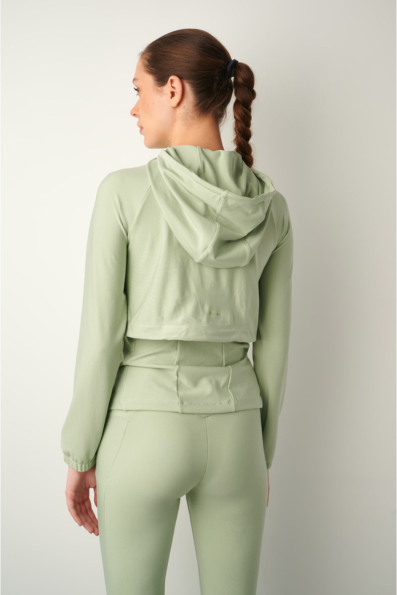 ASSYMETRICAL HOODED JACKET-25843027-518