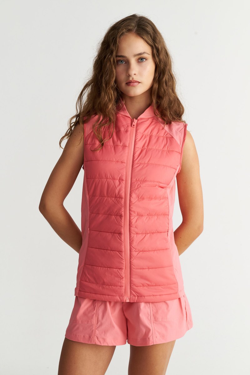 SLEEVELESS SPORTS QUILTED JACKET-25843030-622