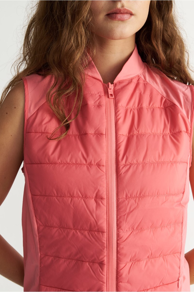 SLEEVELESS SPORTS QUILTED JACKET-25843030-622