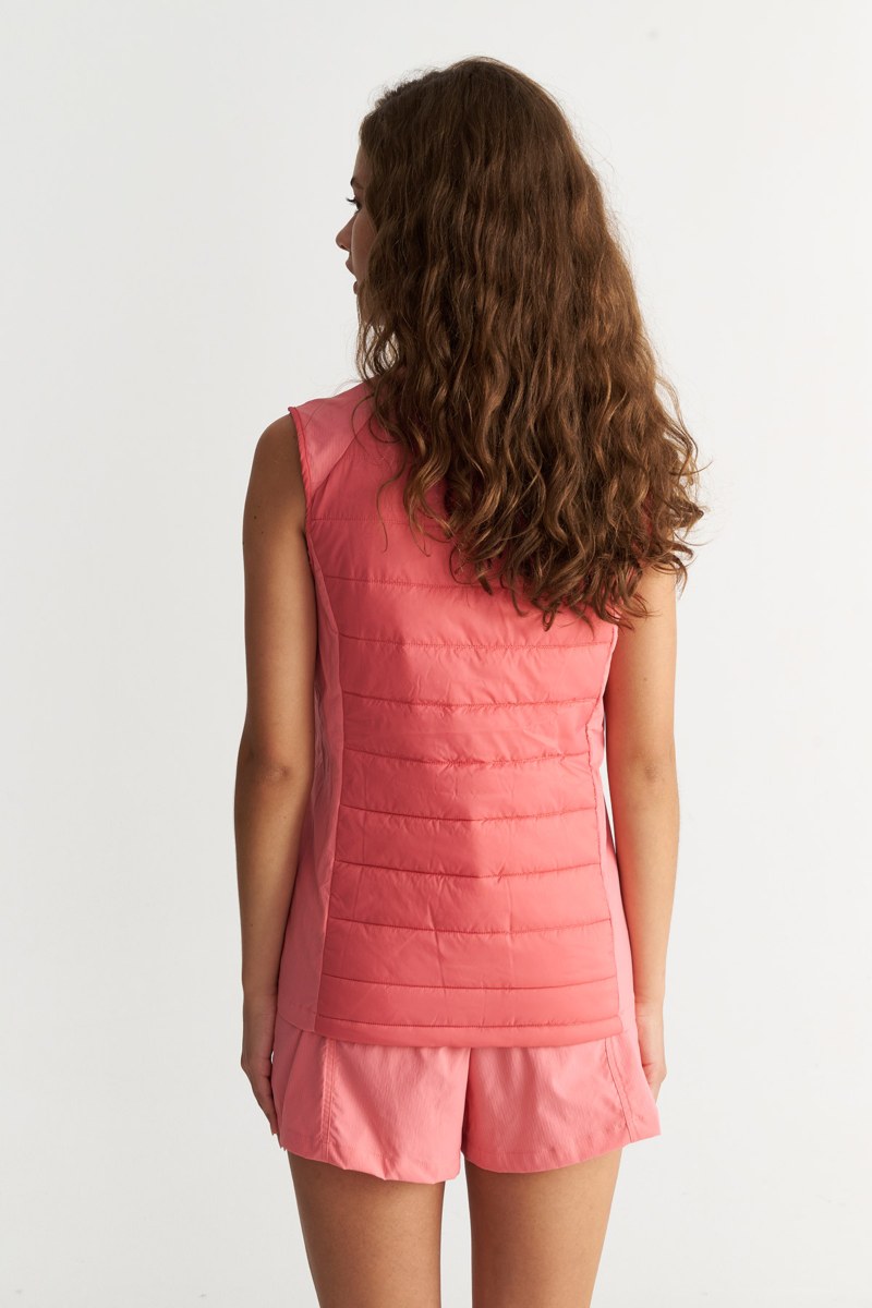 SLEEVELESS SPORTS QUILTED JACKET-25843030-622