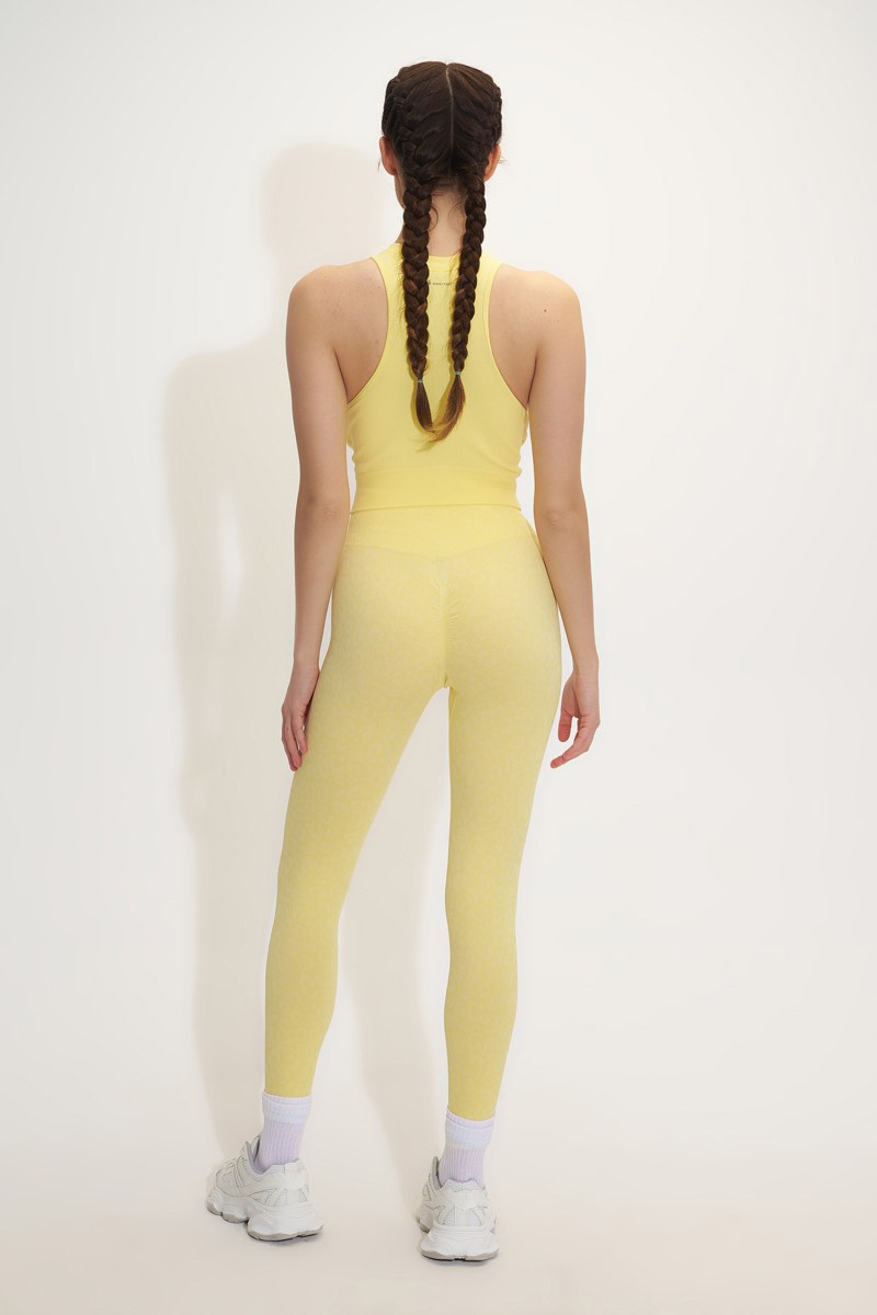 LEOPARD PRINTED SEAMLESS HIGH-WAISTED SPORTS LEGGINGS-25845032-509