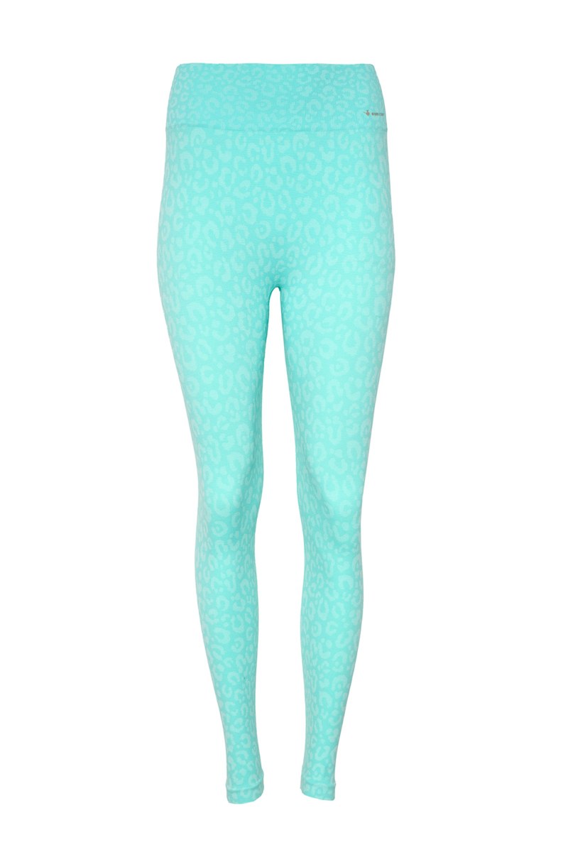 LEOPARD PRINTED SEAMLESS HIGH-WAISTED SPORTS LEGGINGS-25845032-961