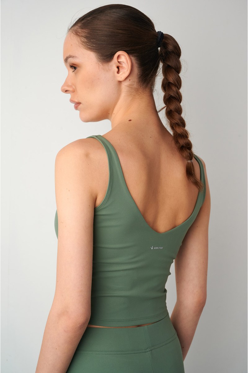 SATIN TOUCH MONOCHROME SPORTS CROP TOP WITH INNER CUPS-25848022-525