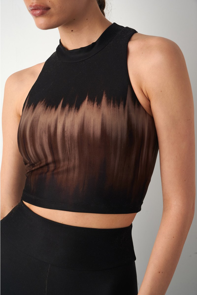 TIE-DYE SLEEVELESS CROP TOP / SPORTS BRA-25848030-332