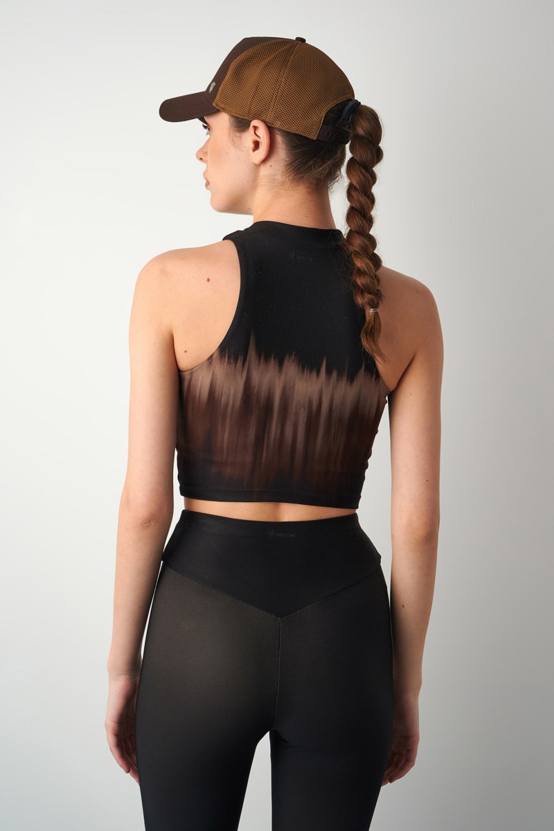 TIE-DYE SLEEVELESS CROP TOP / SPORTS BRA-25848030-332