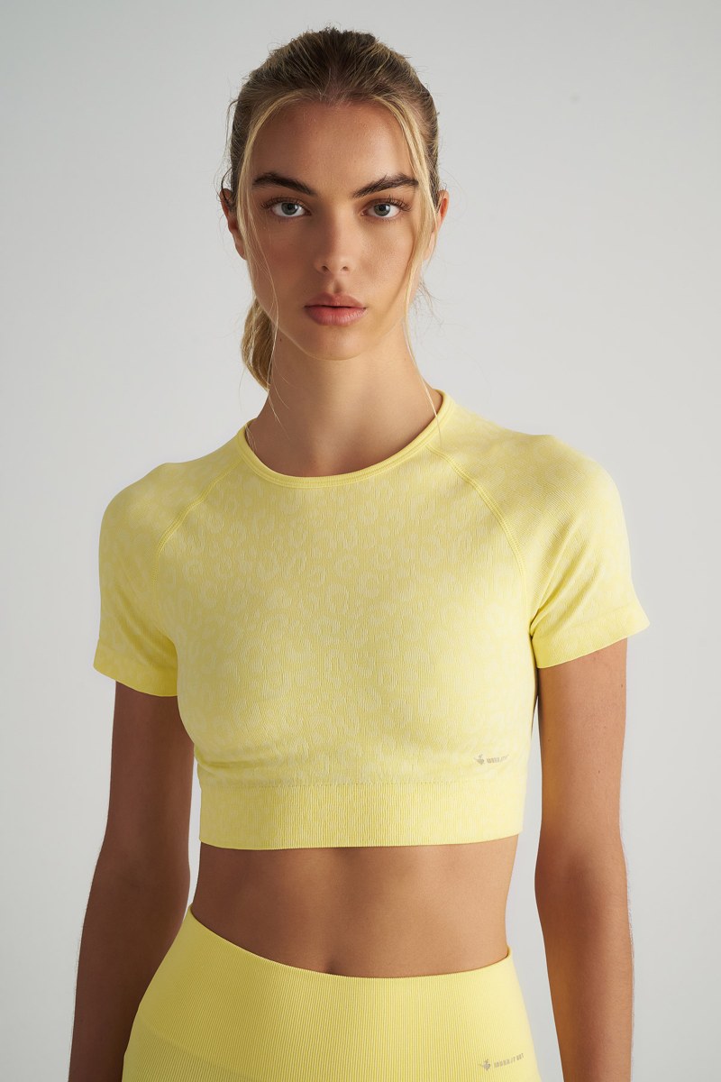 LEOPARD PRINTED SEAMLESS SPORTS CROPPED TOP-25848032-509