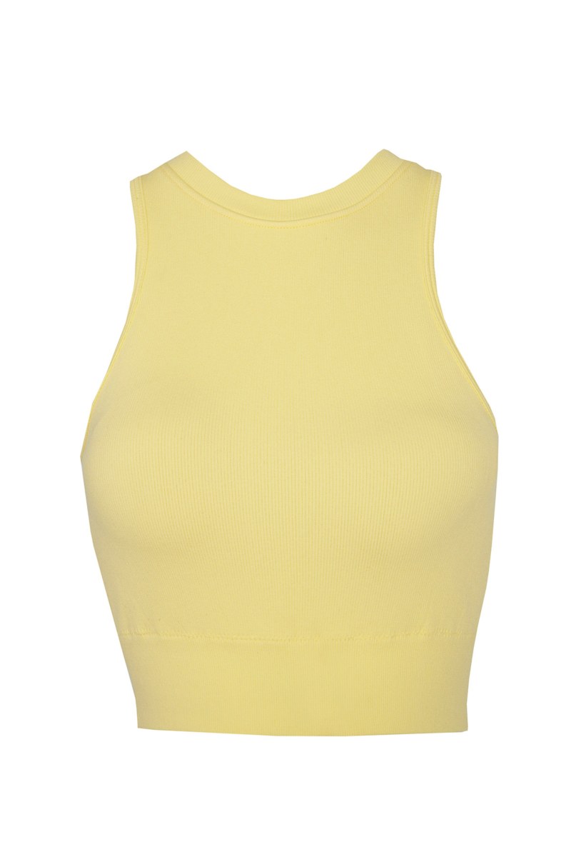 SEAMLESS RIBBED SPORTS CROP TOP / SPORTS BRA-25848033-509