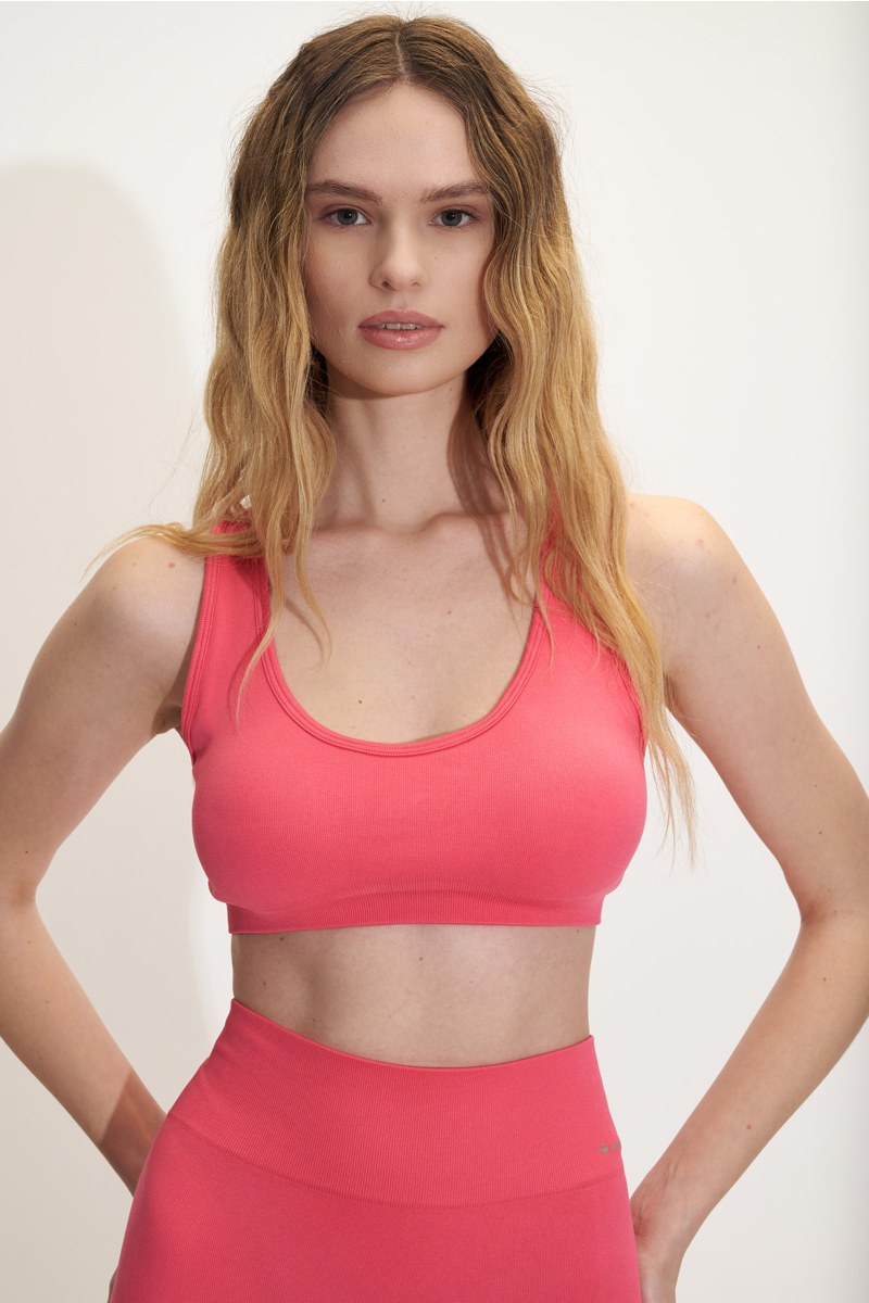 MONOCHROME SEAMLESS SPORTS CROP TOP / BRA-25848040-622