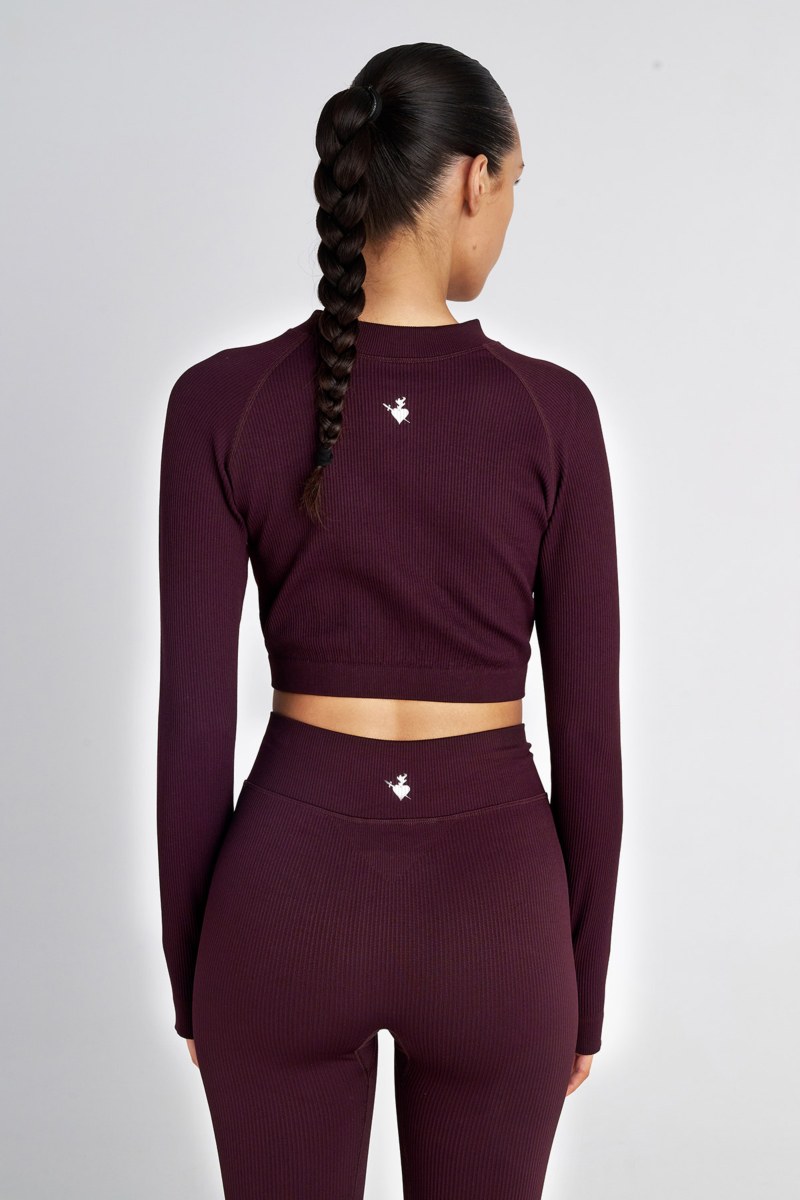 SEAMLESS SPORTS CROPPED JACKET WITH THUMB DETAILS-25863029-636