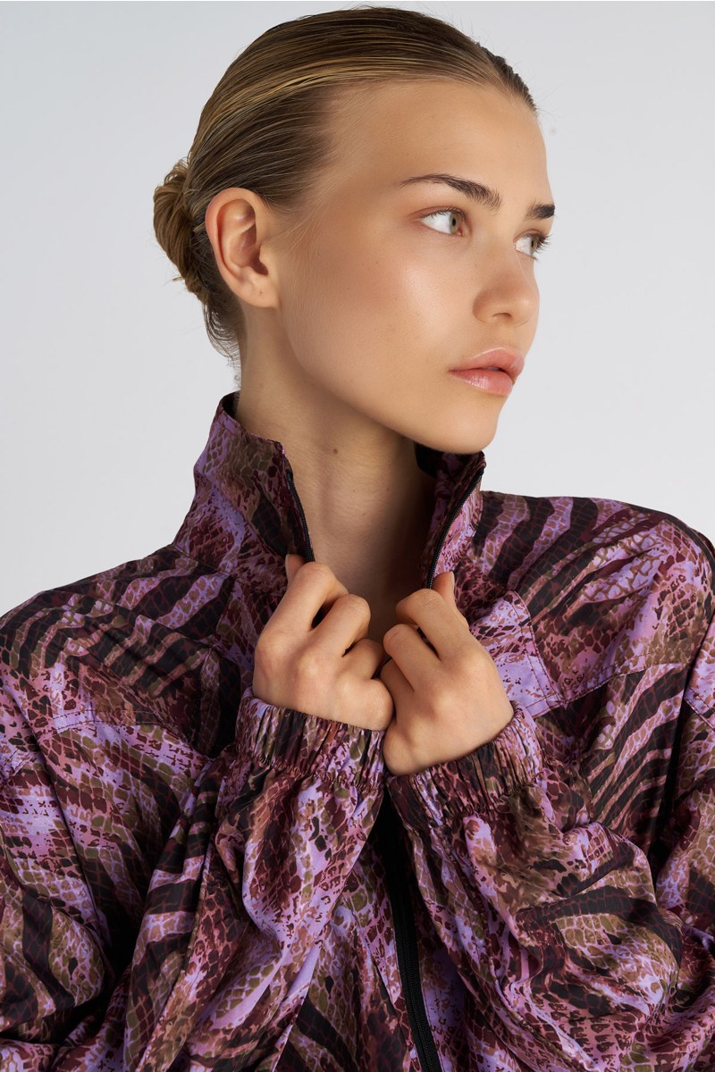 SNAKE PRINTED WATERPROOF SPORT JACKET-25863036-999