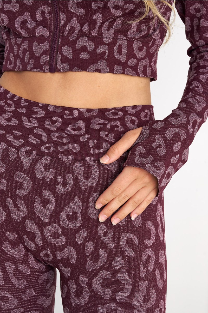 SEAMLESS SPORTS CROPPED JACKET WITH THUMB DETAILS-25863047-855