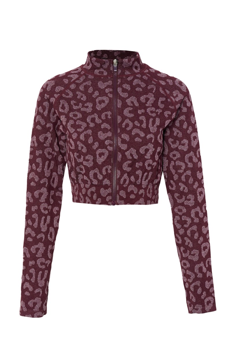 SEAMLESS SPORTS CROPPED JACKET WITH THUMB DETAILS-25863047-855