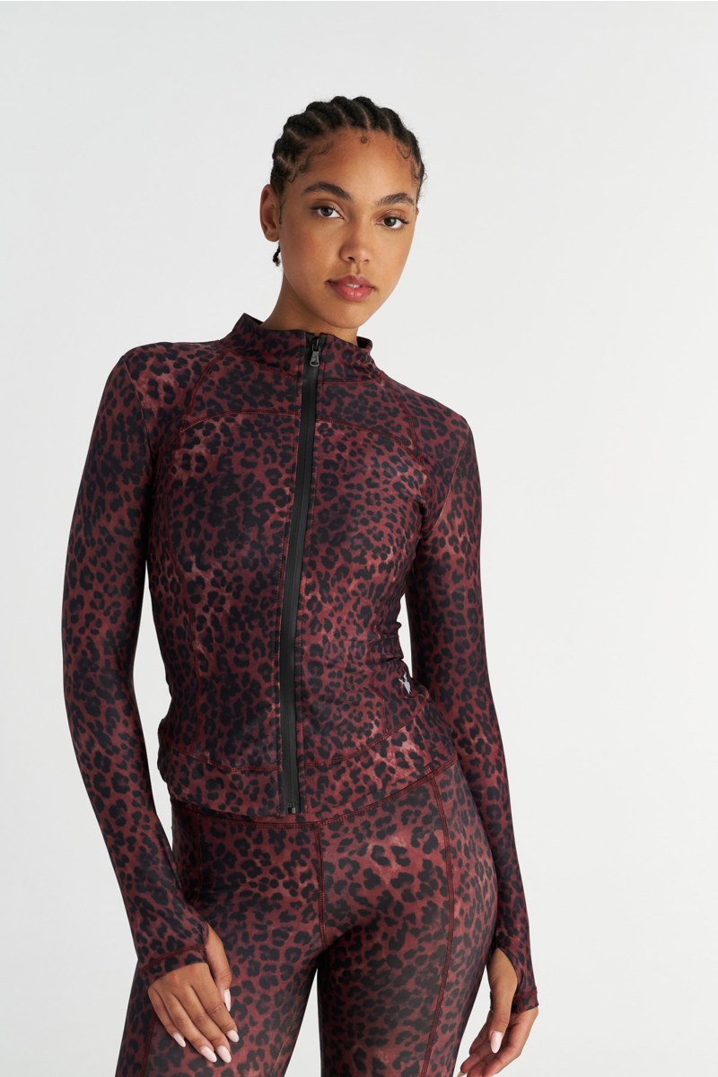 LEOPARD PRINTED SPORTS JACKET WITH THUMB DETAILS-25863050-634