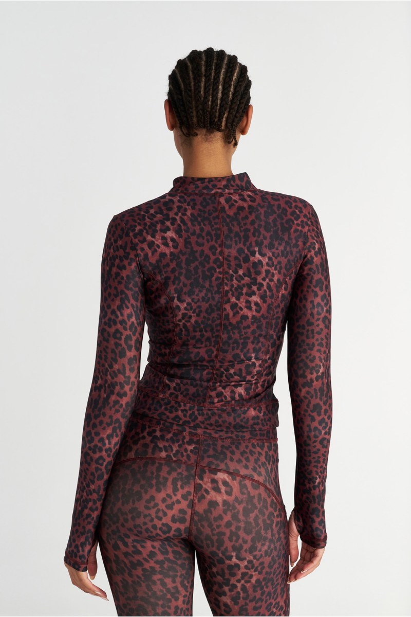 LEOPARD PRINTED SPORTS JACKET WITH THUMB DETAILS-25863050-634