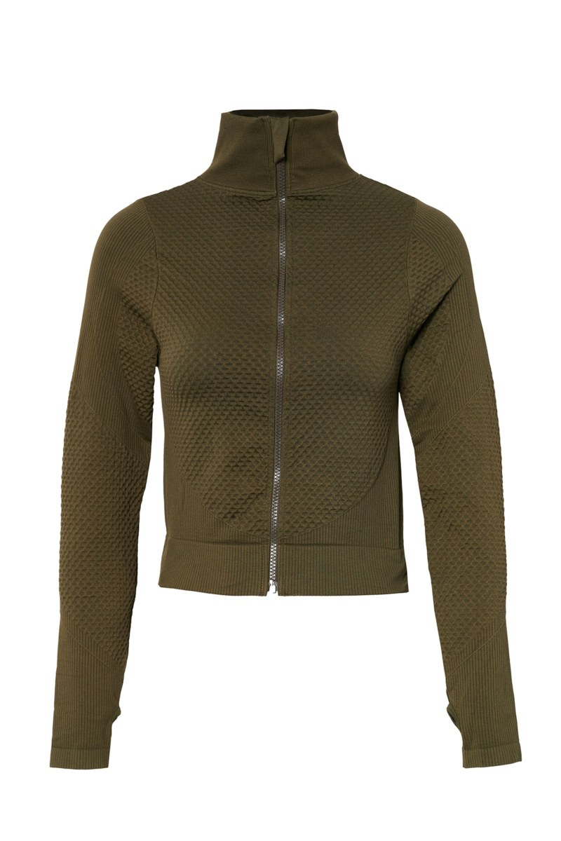 SEAMLESS SPORTS CROPPED JACKET WITH THUMB DETAILS-25863070-521