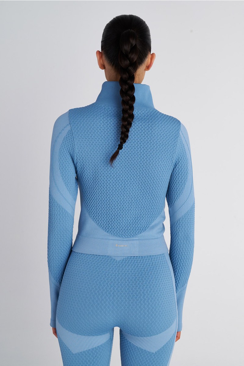 SEAMLESS SPORTS CROPPED JACKET WITH THUMB DETAILS-25863071-427