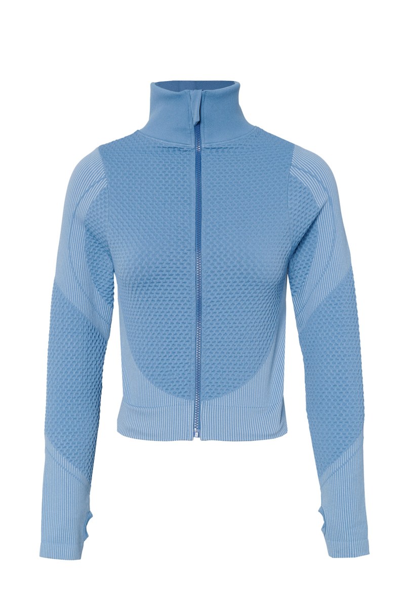 SEAMLESS SPORTS CROPPED JACKET WITH THUMB DETAILS-25863071-427