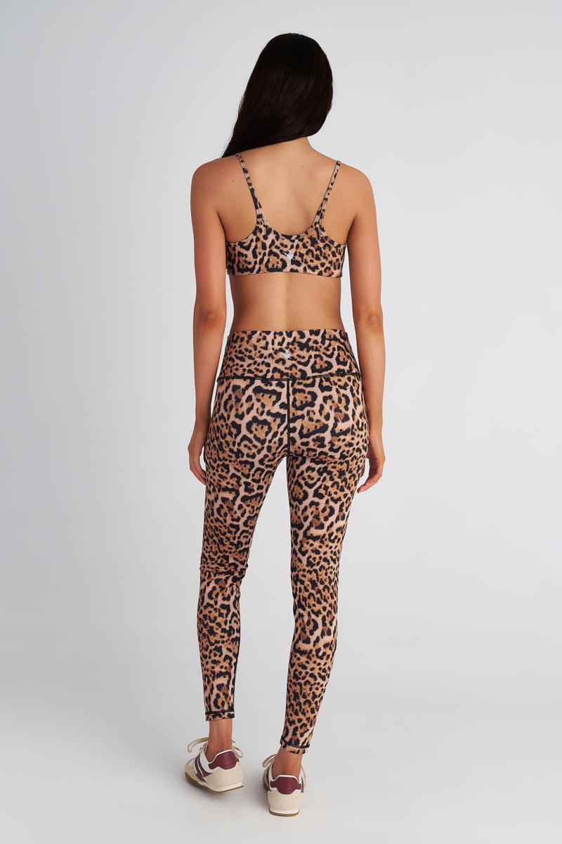 LEOPARD PRINTED HIGH WAISTED SPORTS LEGGINGS-25865034-301