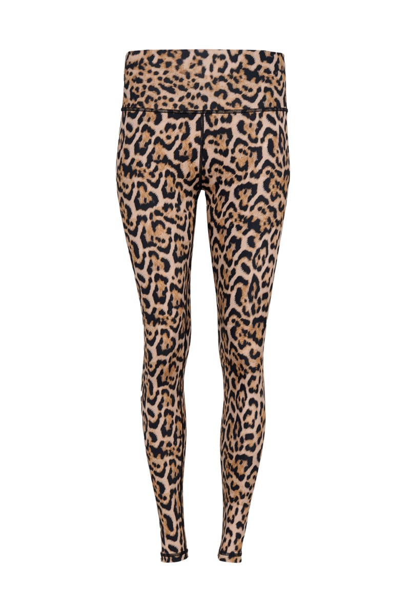 LEOPARD PRINTED HIGH WAISTED SPORTS LEGGINGS-25865034-301