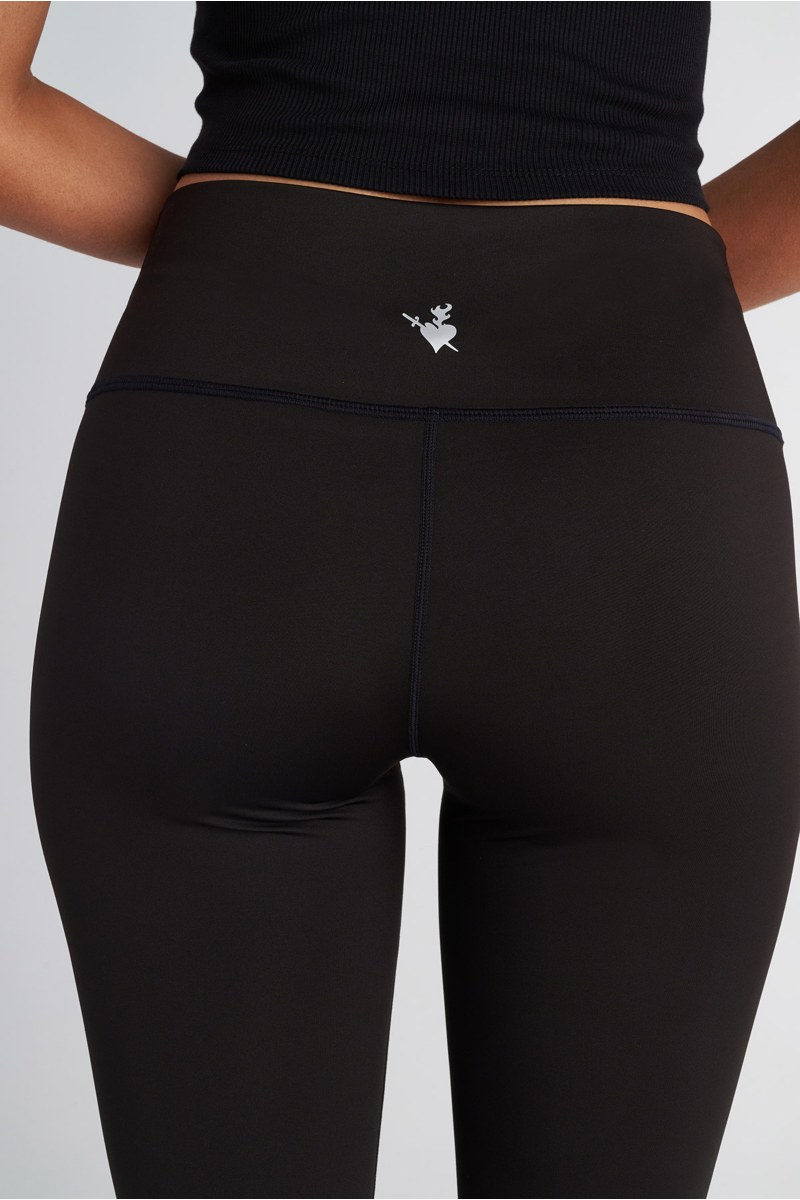 HIGH WAIST FLARED SPORTS LEGGINGS/PANTS-25865039-110