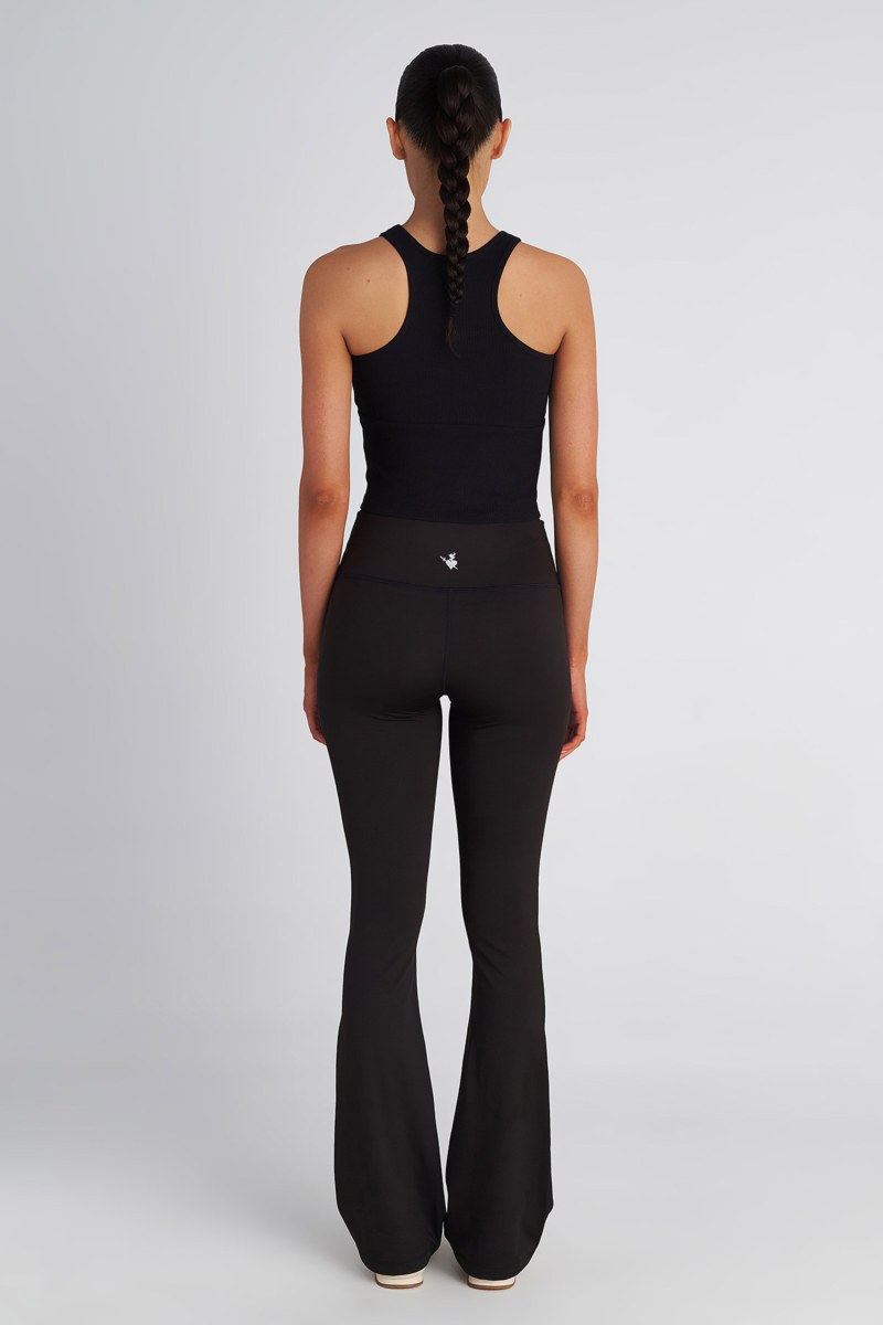 HIGH WAIST FLARED SPORTS LEGGINGS/PANTS-25865039-110