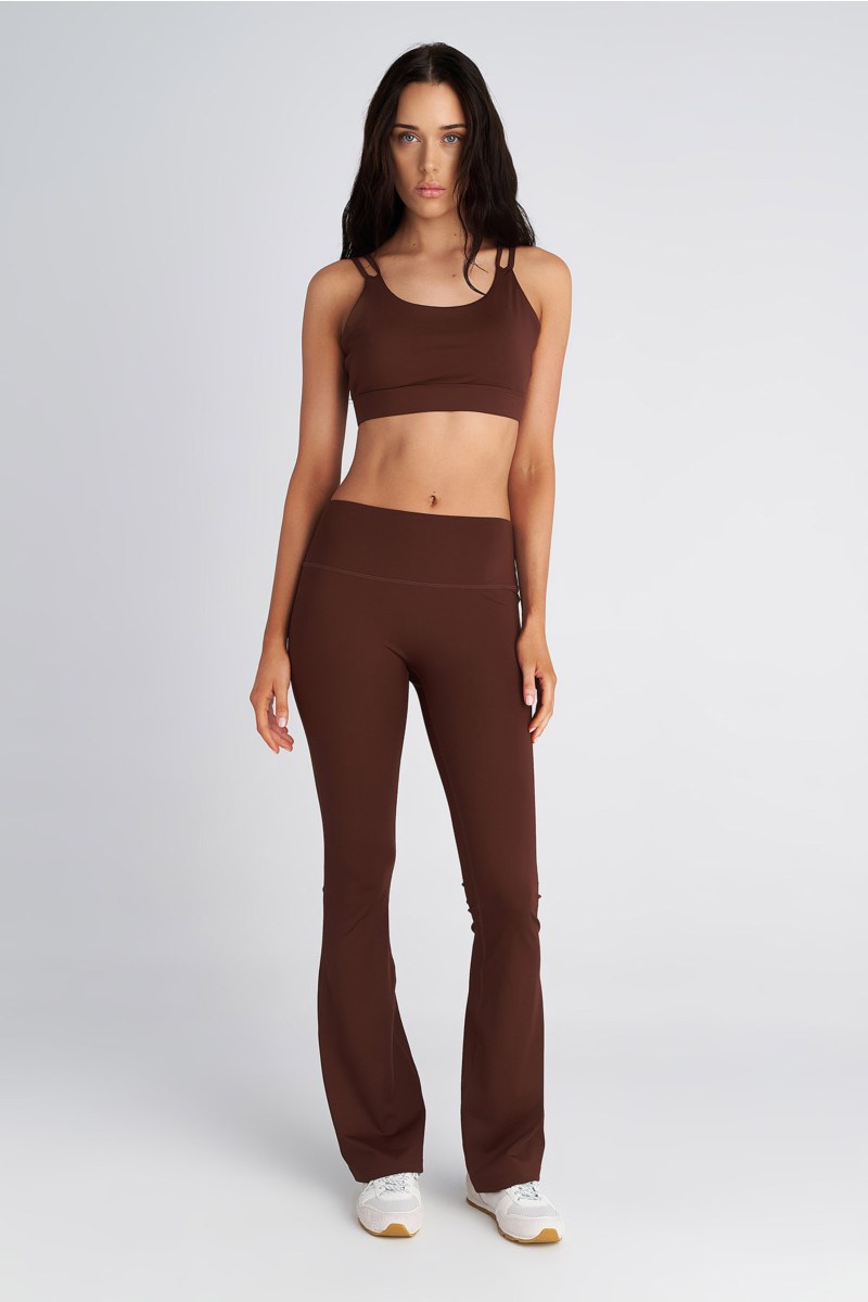 HIGH WAIST FLARED SPORTS LEGGINGS/PANTS-25865039-332