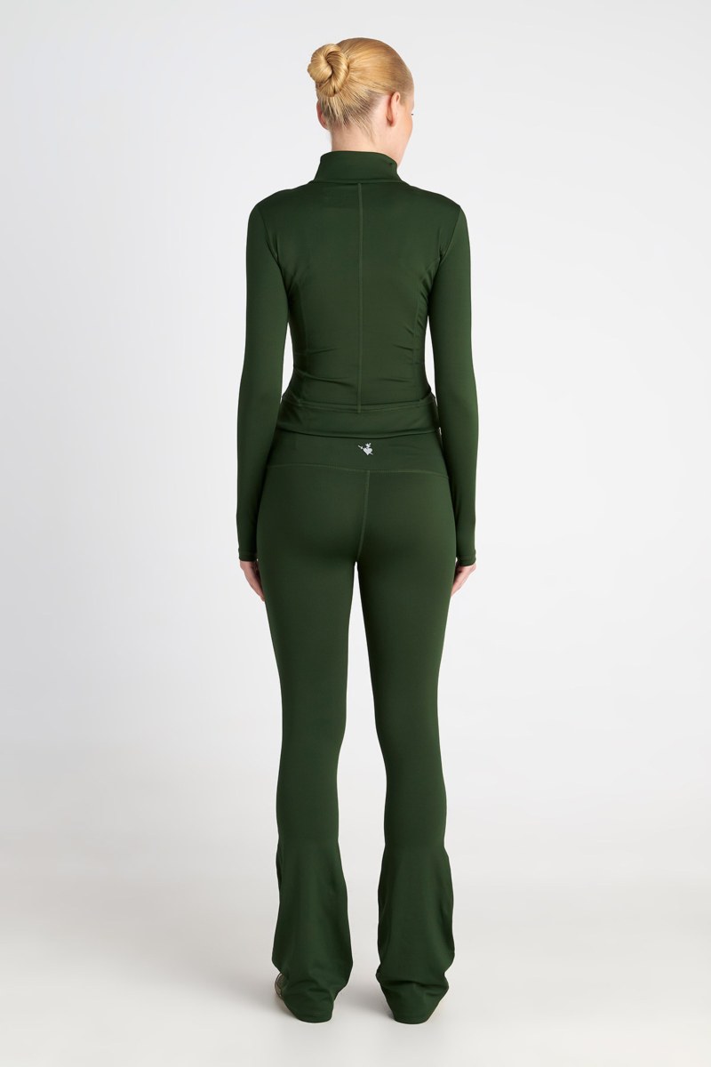 HIGH WAIST FLARED SPORTS LEGGINGS/PANTS-25865039-996