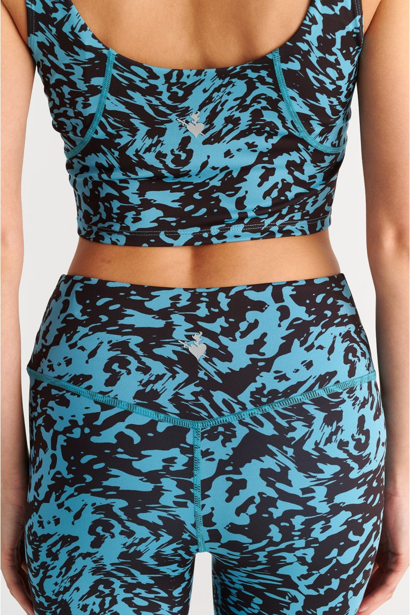 HIGH WAISTED PRINTED SPORTS LEGGINGS-25865040-413