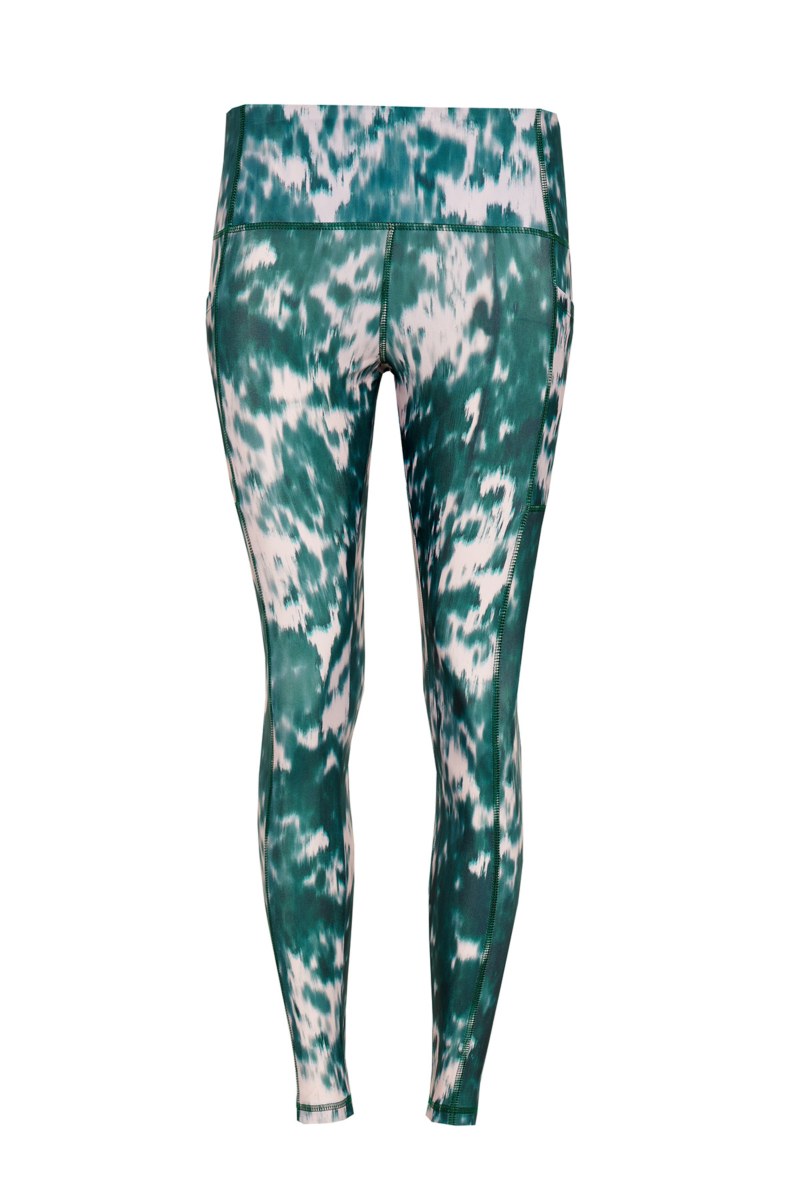 TIE-DYE PRINTED HIGH-WAISTED SPORTS LEGGINGS-25865049-414