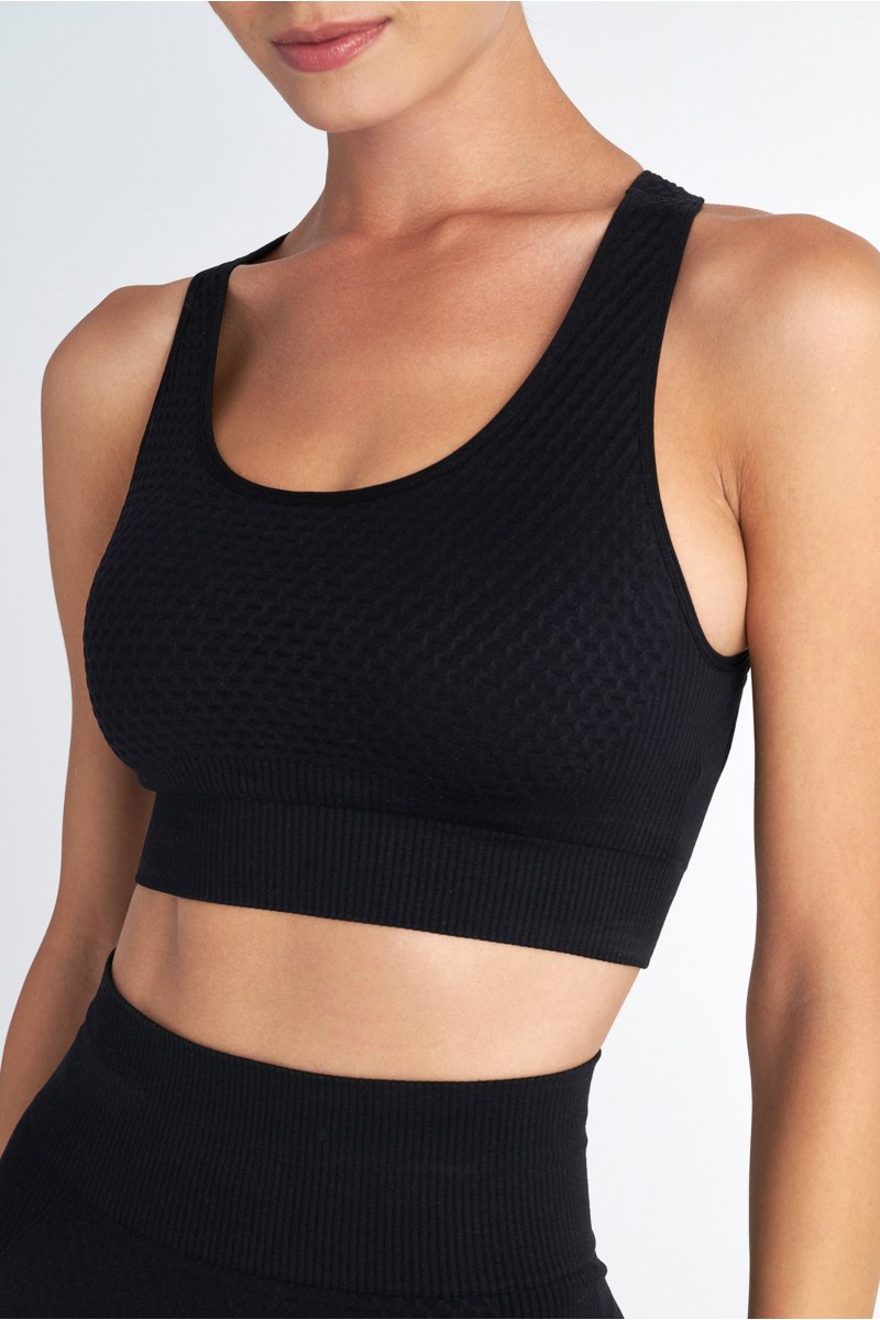SEAMLESS SPORTS BRA WITH CROSSOVER BACK-25868028-110