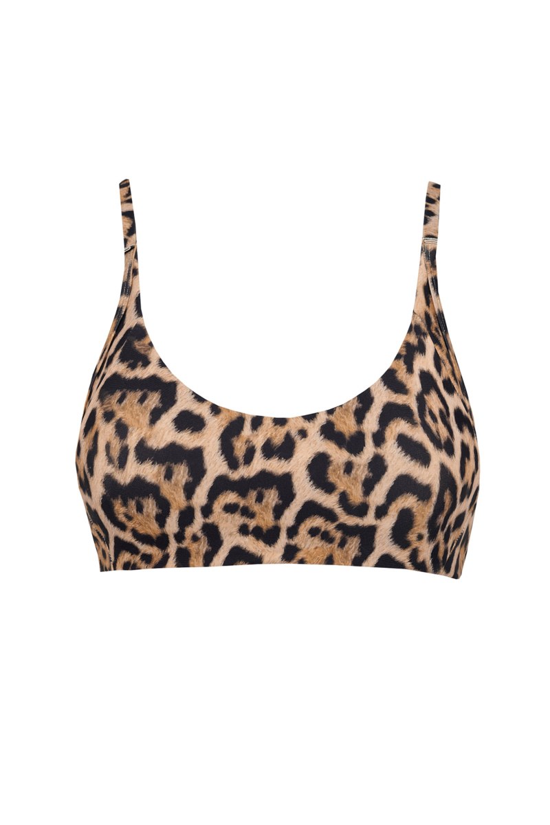 LEOPARD PRINTED SPORTS BRA-25868034-301