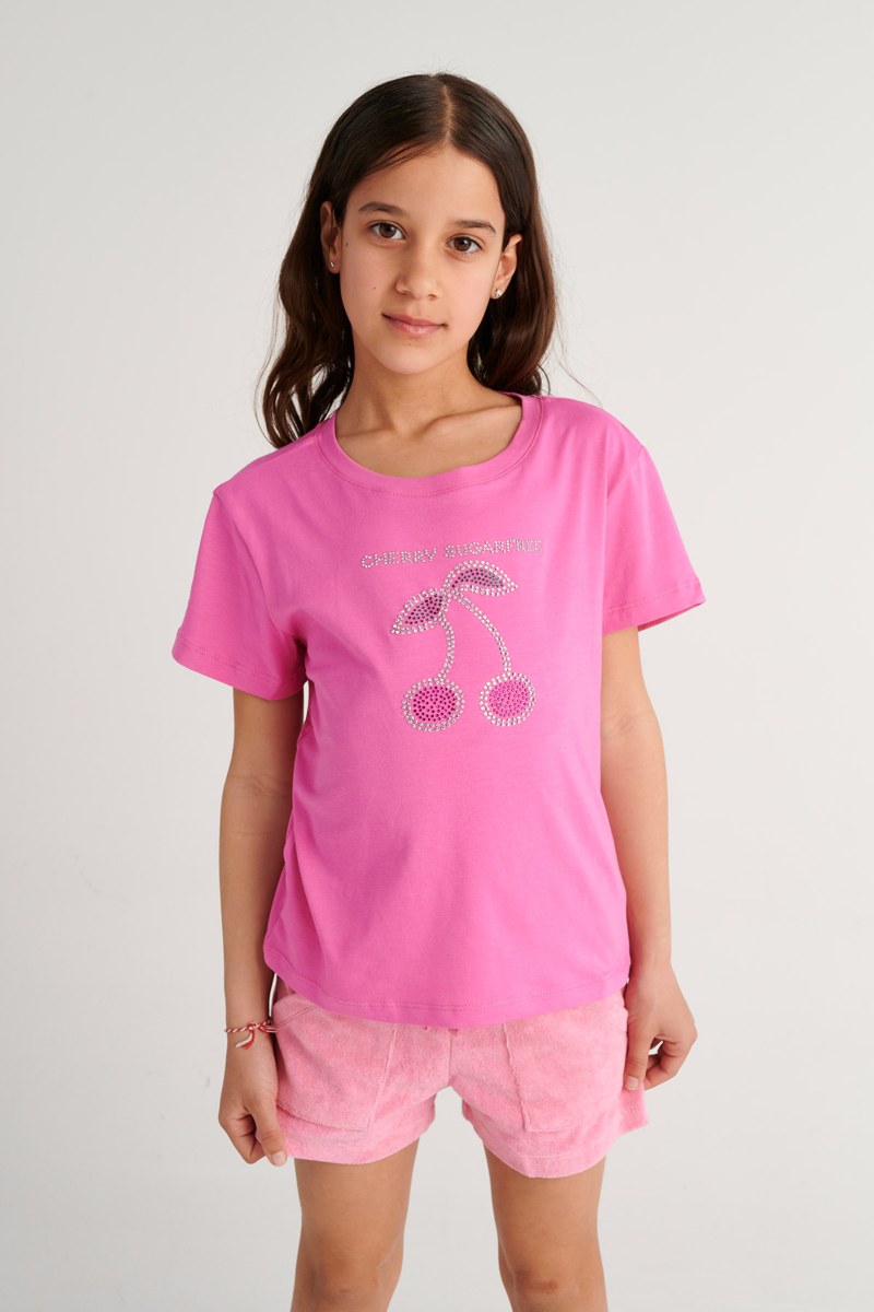 MONOCHROME TERRY SHORTS FOR GIRLS-26610001-727