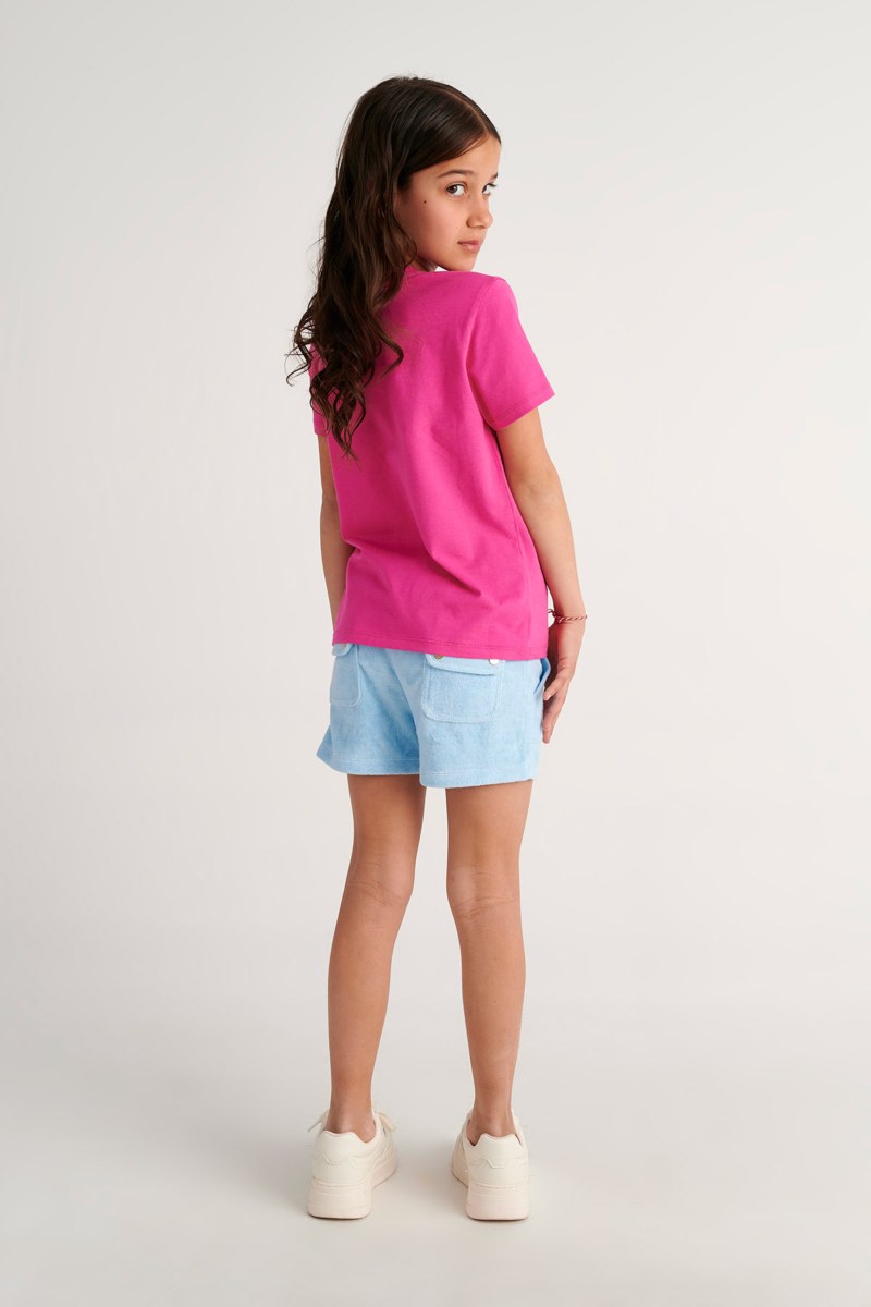 MONOCHROME TERRY SHORTS FOR GIRLS-26610001-987