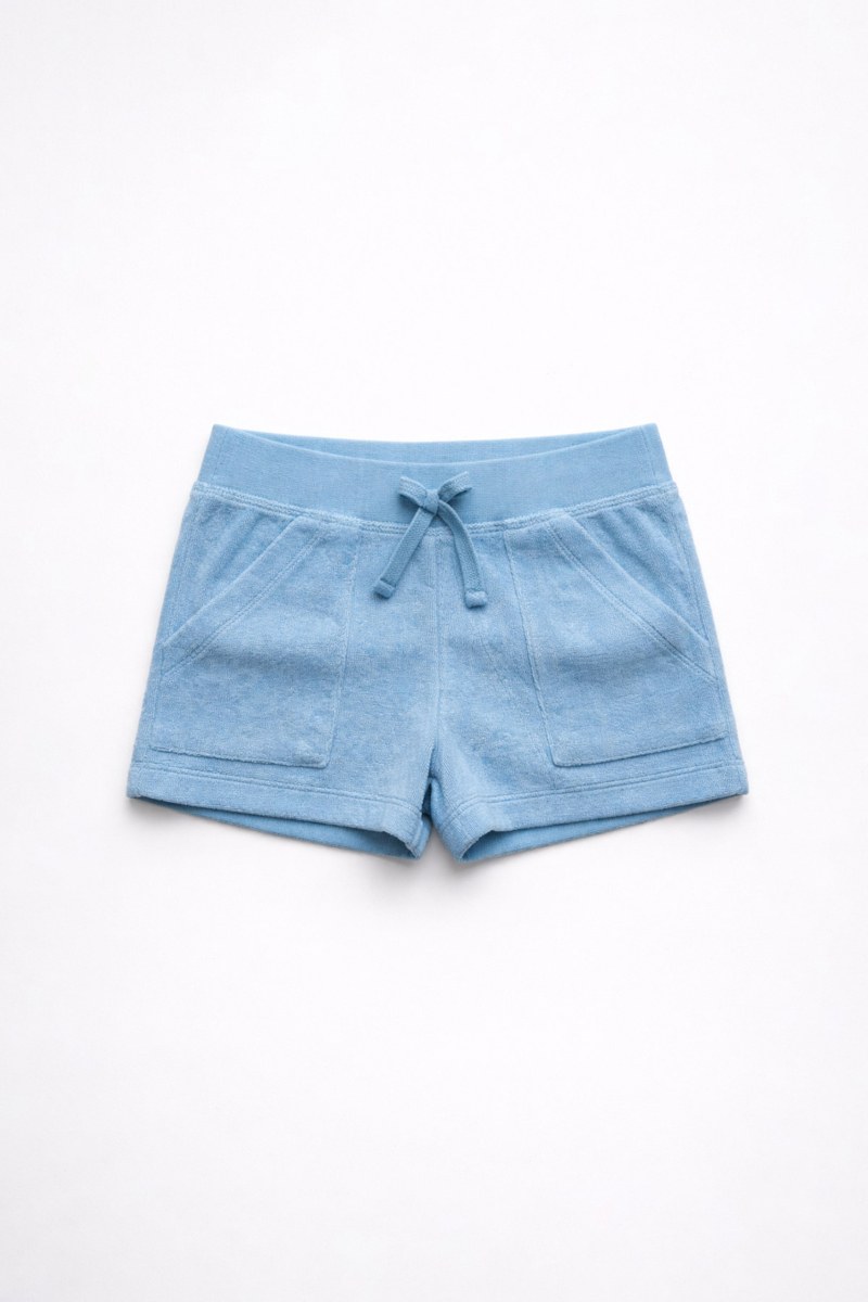 MONOCHROME TERRY SHORTS FOR GIRLS-26610001-987