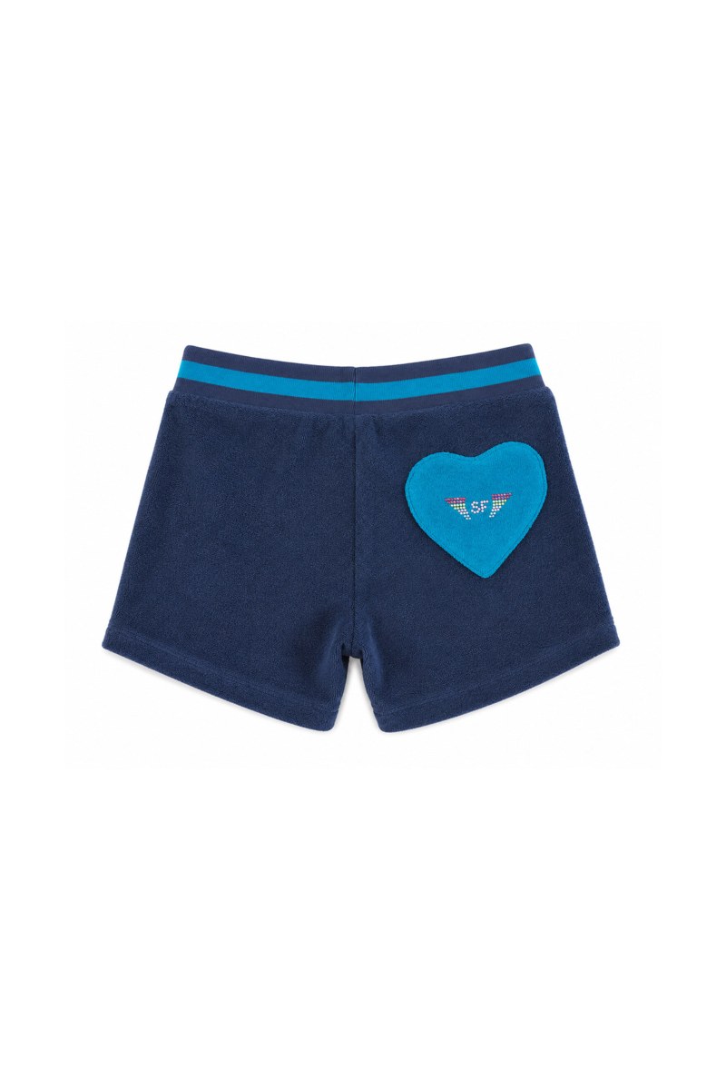 TERRY SHORTS FOR GIRLS WITH BACK PATCH POCKET-26610050-425