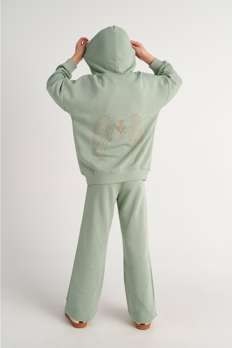 STRASS EMBELLISHED COTTON SWEATSHIRT FOR GIRLS-26612019-870