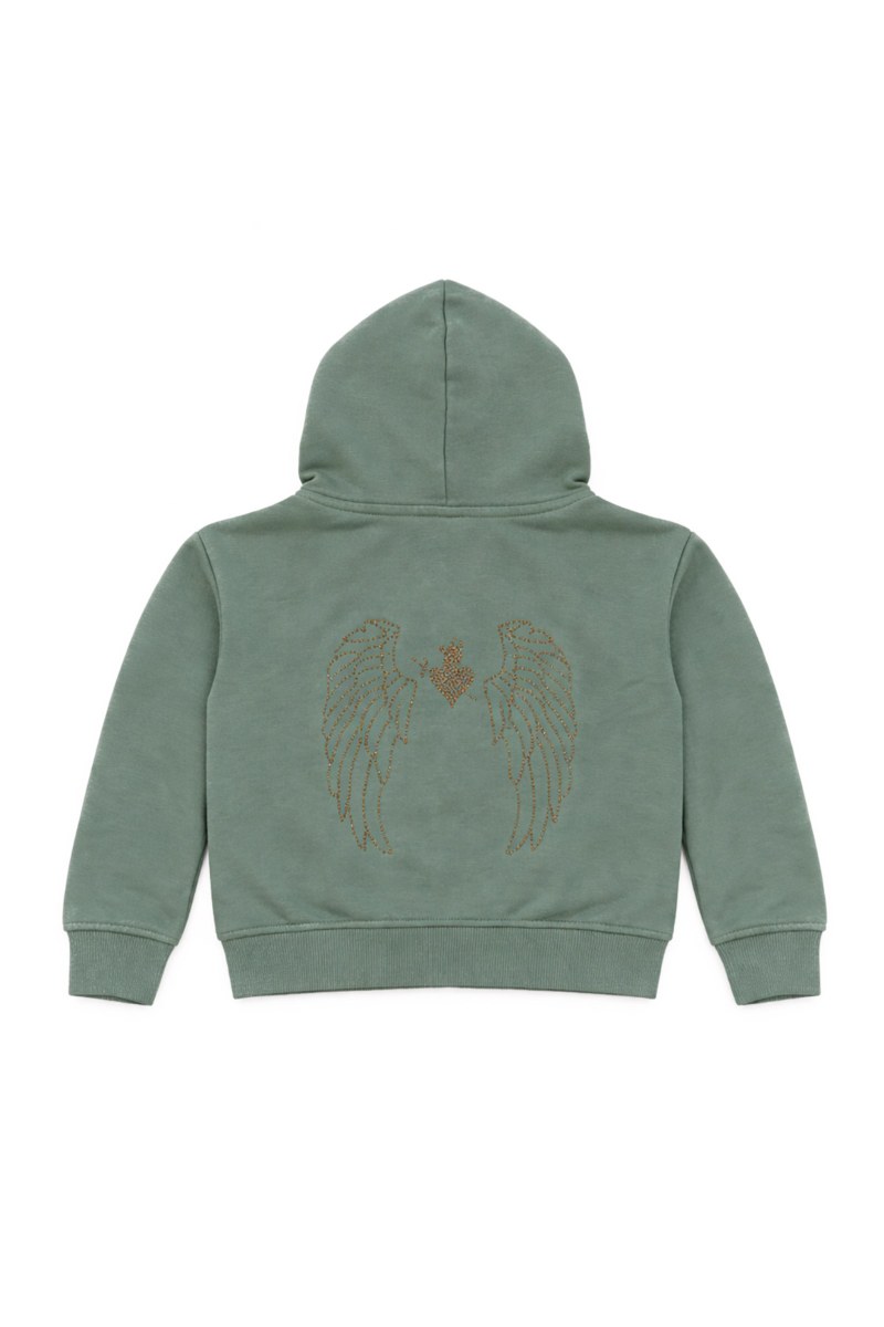 STRASS EMBELLISHED COTTON SWEATSHIRT FOR GIRLS-26612019-870