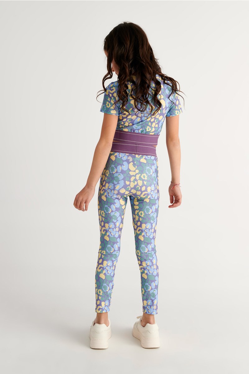 PRINTED SHORT-SLEEVED SPORTS TOP FOR GIRLS-26612020-805