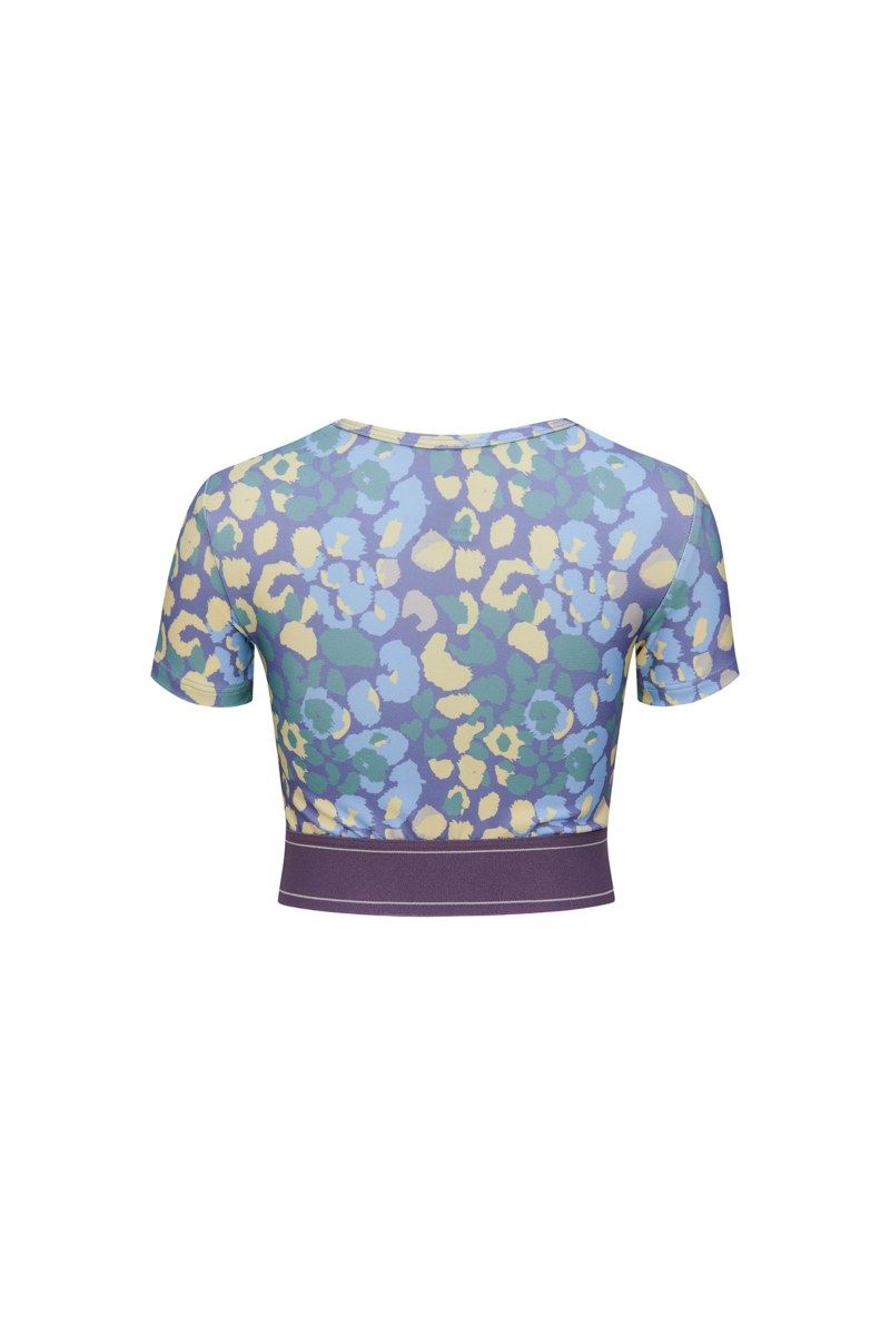 PRINTED SHORT-SLEEVED SPORTS TOP FOR GIRLS-26612020-805