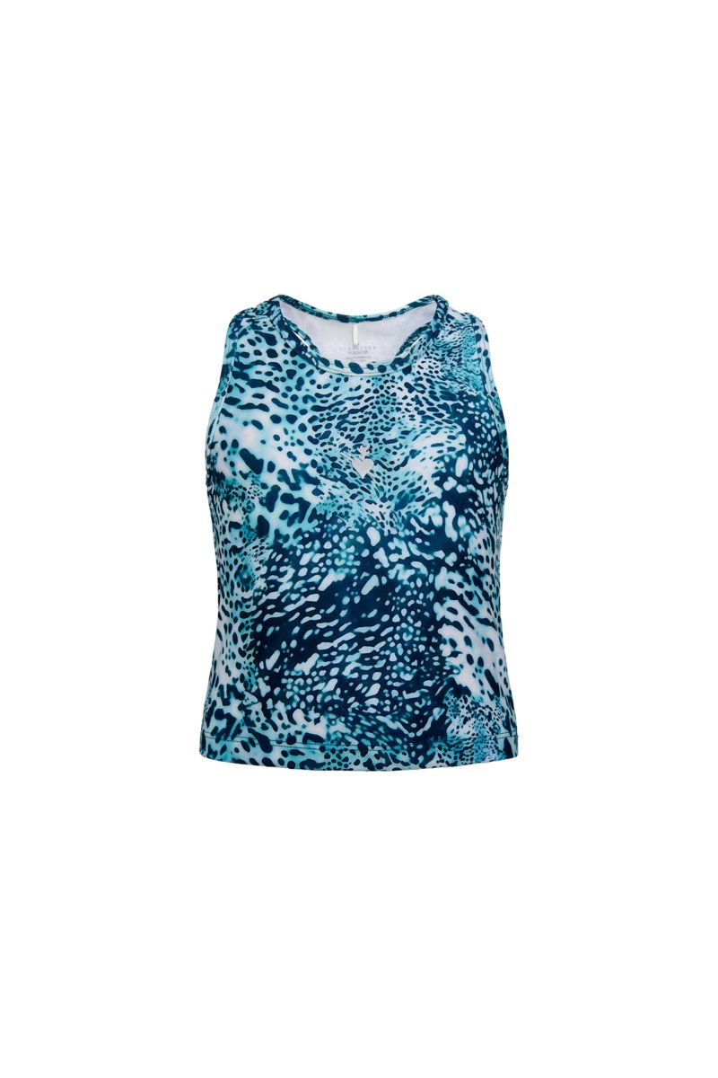 PRINTED SPORTS TOP FOR GIRLS WITH ATHLETIC BACK-26612021-414