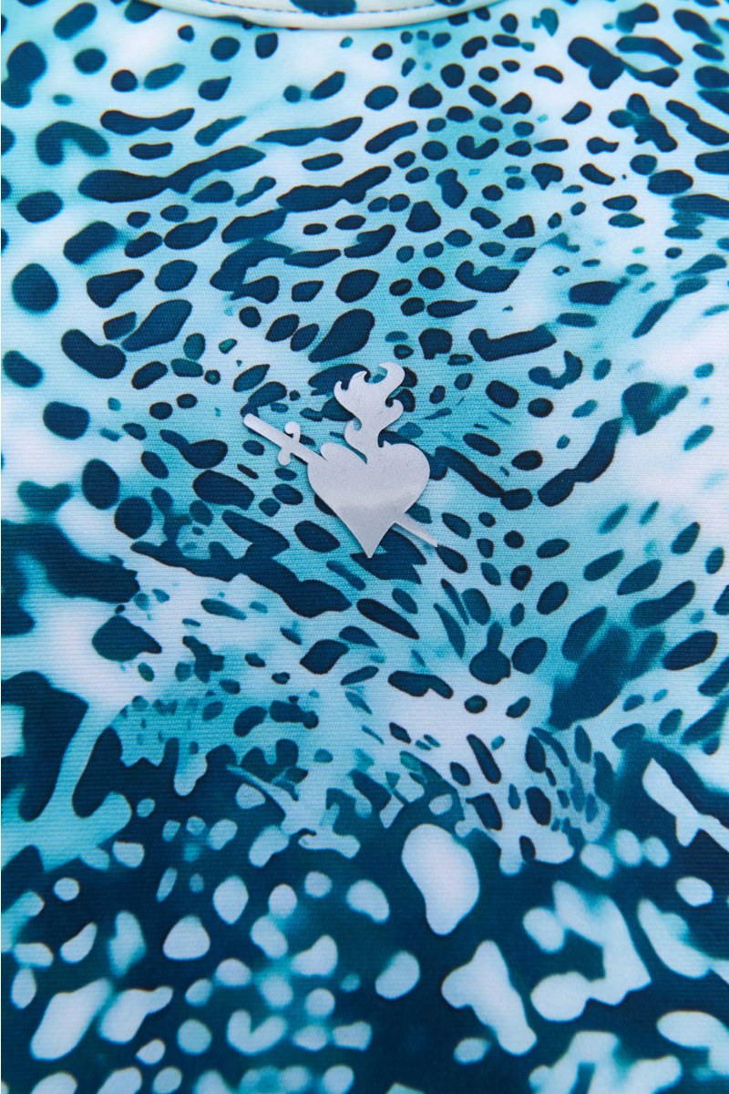 PRINTED SPORTS TOP FOR GIRLS WITH ATHLETIC BACK-26612021-414