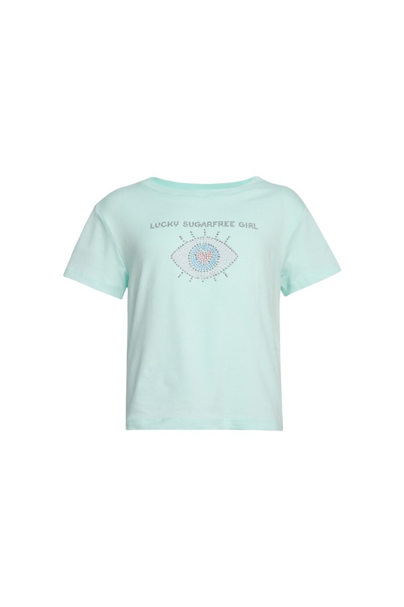 EMBELLISHED COTTON T-SHIRT FOR GIRLS-26612027-516