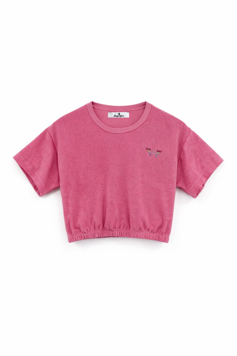 EMBELLISHED TERRY T-SHIRT FOR GIRLS-26612034-727