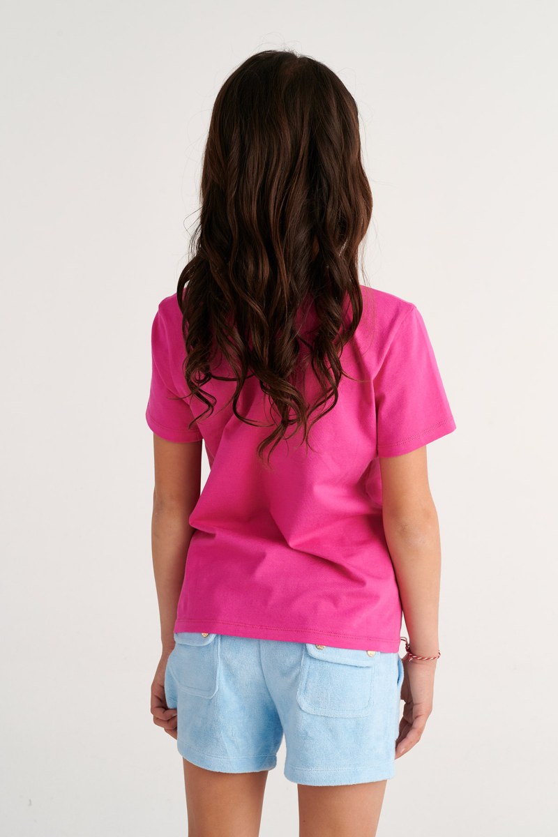 EMBELLISHED COTTON T-SHIRT FOR GIRLS-26612040-704
