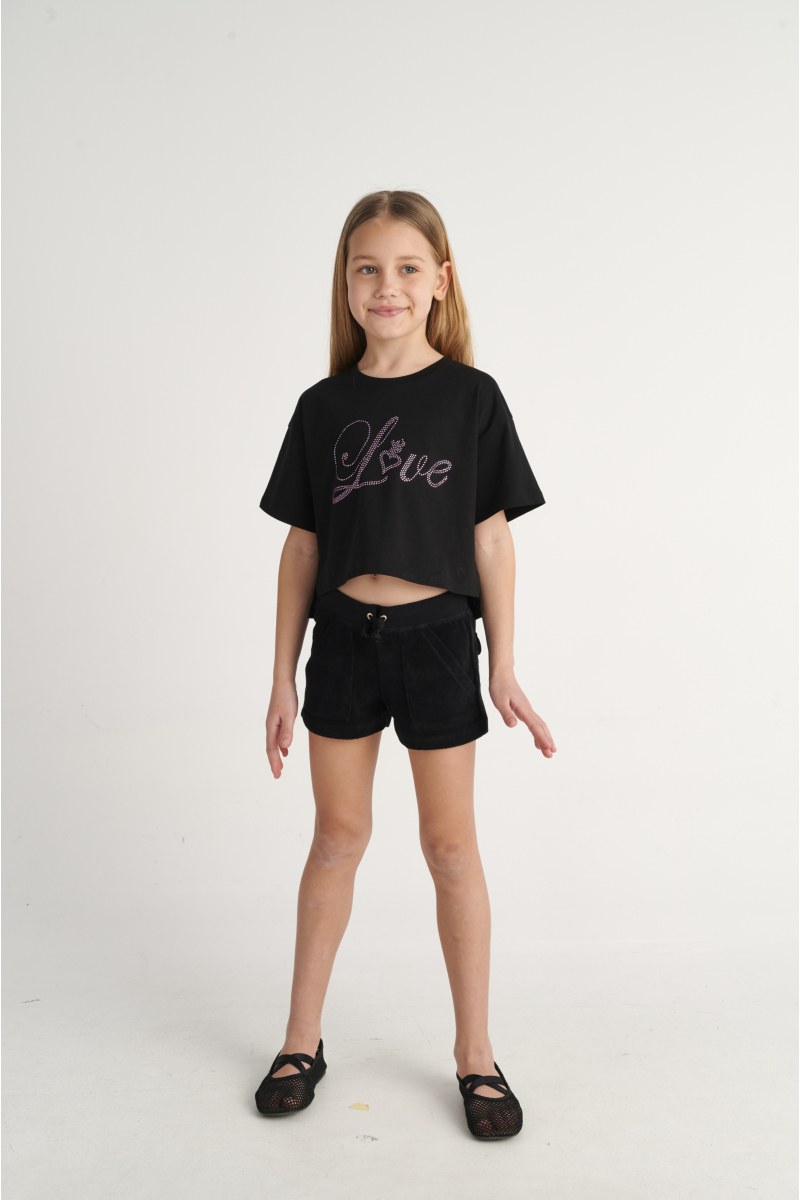 EMBELLISHED COTTON T-SHIRT FOR GIRLS-26612041-110
