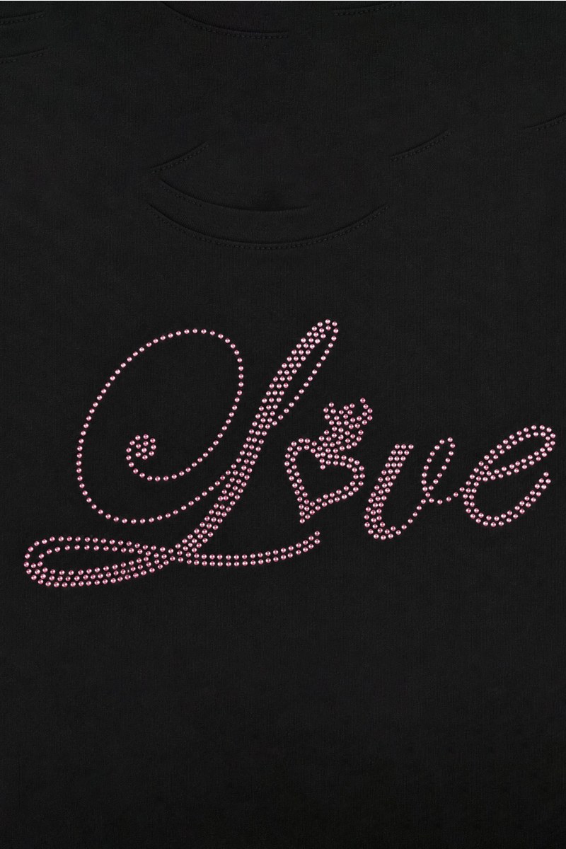 EMBELLISHED COTTON T-SHIRT FOR GIRLS-26612041-110