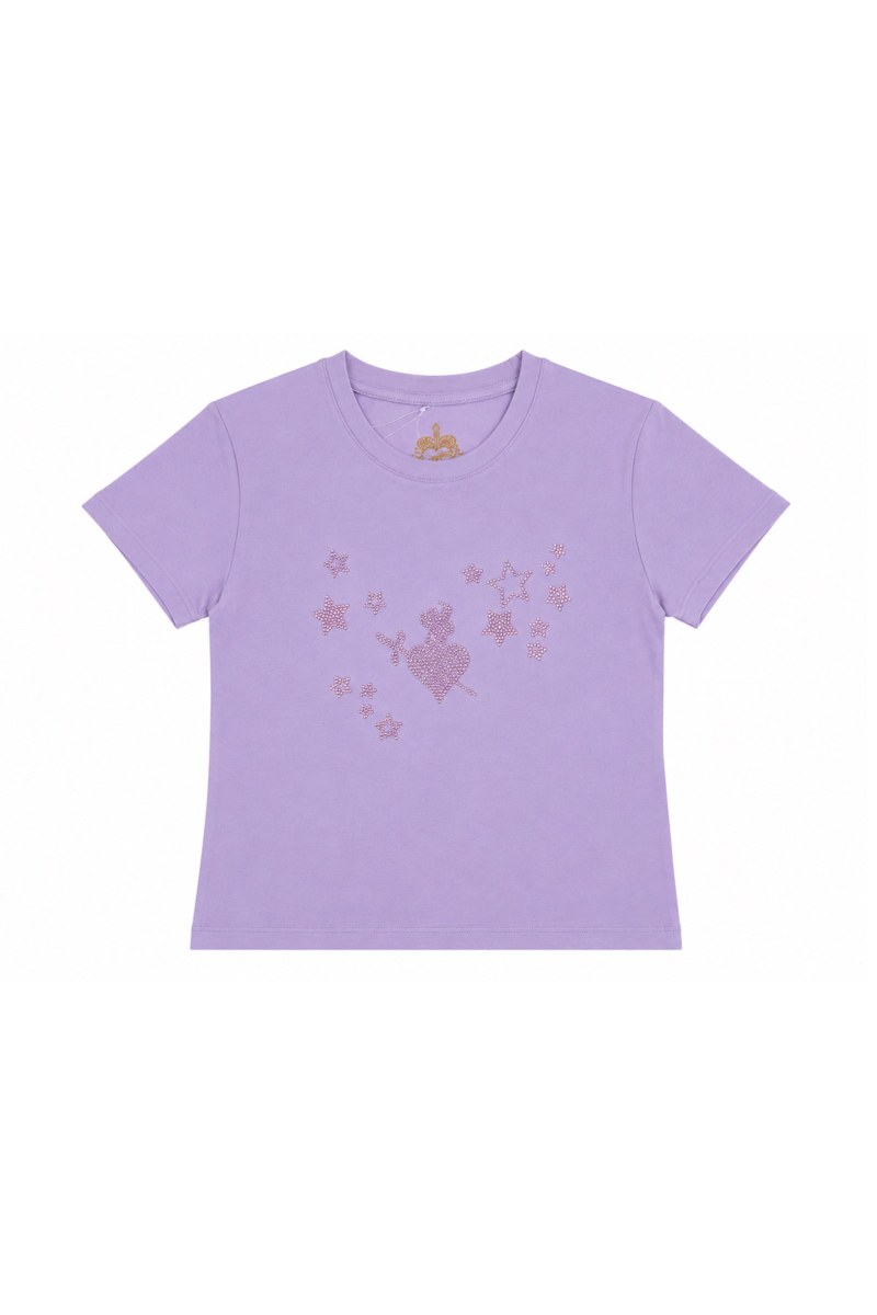 EMBELLISHED COTTON T-SHIRT FOR GIRLS-26612044-800