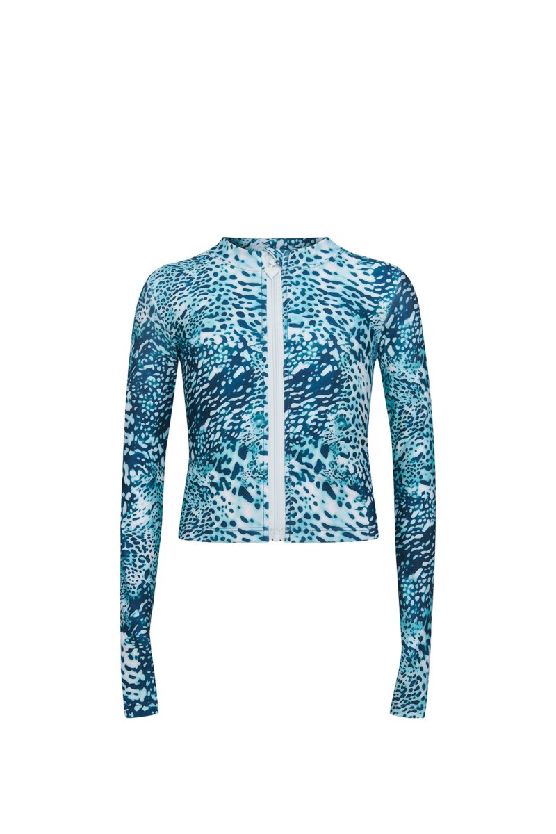 PRINTED LONG SLEEVED SPORTS JACKET IN SLIM FIT FOR GIRLS-26613021-414