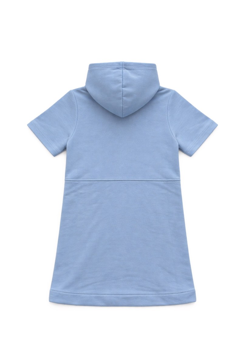 COTTON HOODED MINI DRESS FOR GIRLS-26614017-309